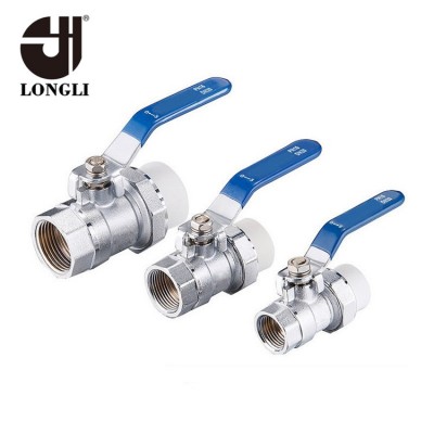 LML-2102 PPR Outer Wire Brass Ball Valve External PPR Outer Ball Valve HVAC Ball Valve