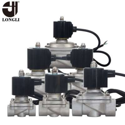 2W-250-25B Stainless Steel Waterproof Solenoid Valve DN25 220VDC24V Normally Closed