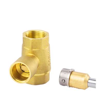 LTK201SL Brass Valve Straight Through Brass Lock Ball Valve Female Thread Manual Ball Valve