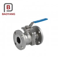 flange ball valve with stainless steel ball