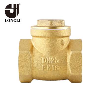 LML-8101 brass female hard seal horizontal check valve