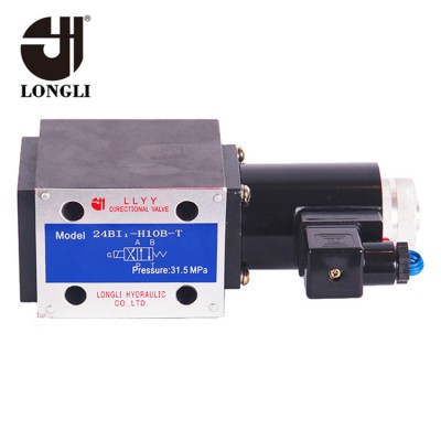 24BI1H10BT Longli hydraulic high pressure directional solenoid valve substitute for rexroth