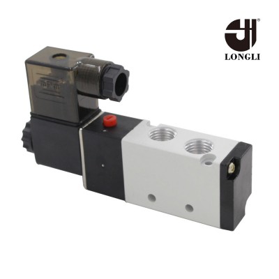 4V210 5/2 low pressure pneumatic solenoid air valve