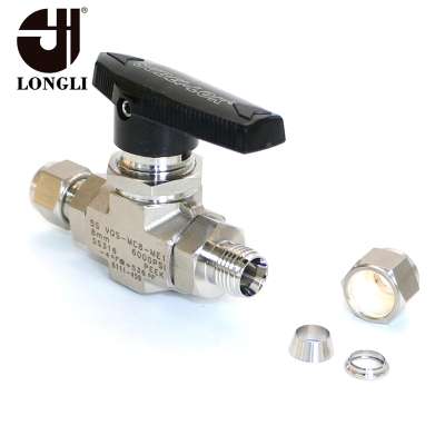 VQSML6 Hydraulic double collet straight 2 way ball welding valve