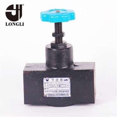 LFL20C High pressure Longli hydraulic Straight through throttle valve G thread connection